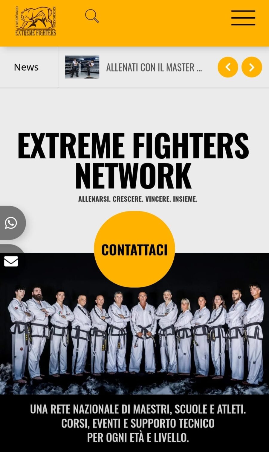 Sezione hero progettata in logica mobile-first: tipografia XL, palette a contrasto, e CTA centrale. L’obiettivo: massima leggibilità, riconoscibilità immediata del brand e struttura semantica solida.